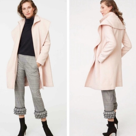 Club Monaco Black Boucle Wool Coat XS - Picture 3 of 12